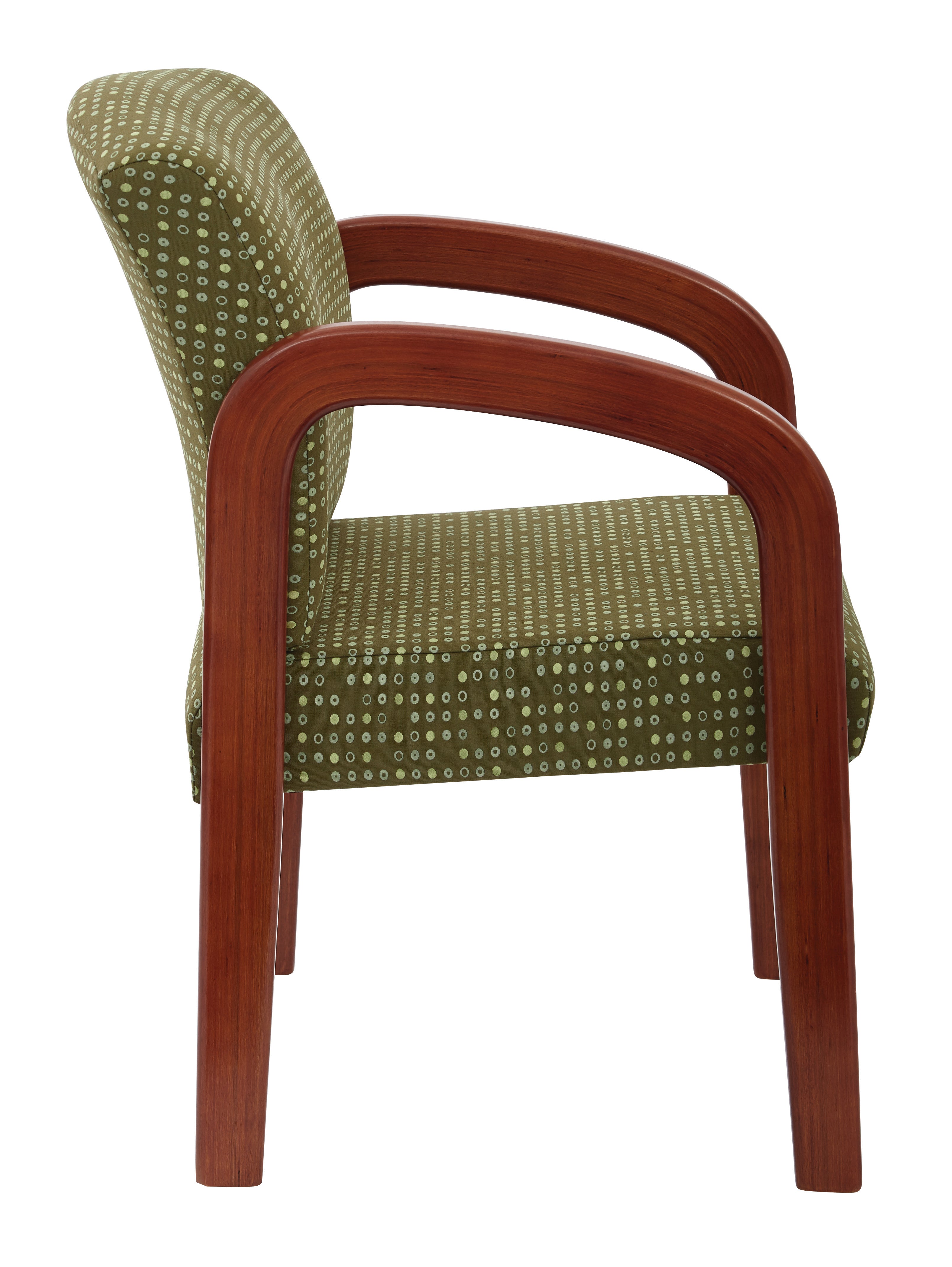 Medium Oak Finish Visitors Chair 1